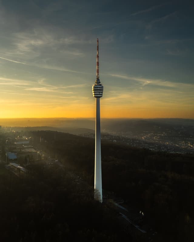 Vibrancy at Fernsehturm Stuttgart